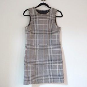 theory // adraya rhythm houndstooth shift dress